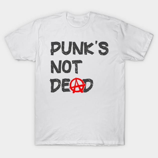 Punk Rock Music is Not Dead T-Shirt by PlanetMonkey